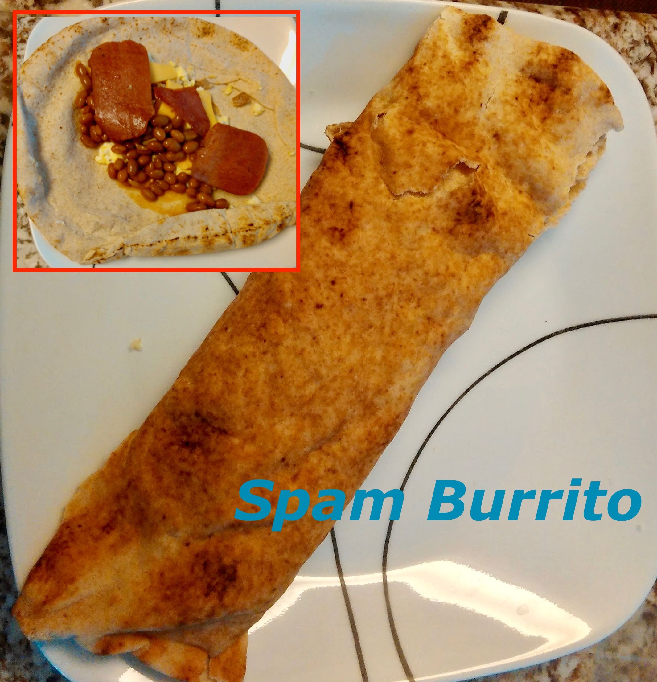 Breakfast Spam Burrito 6 Steps (with Pictures) Instructables