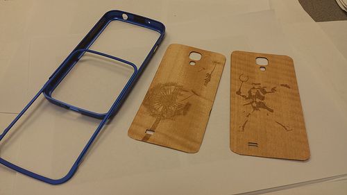 Wood Veneer & Aluminium bumper phone case