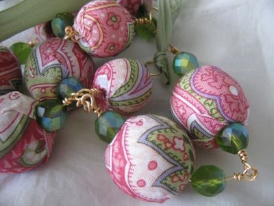 How to Make Fabric Covered Beads