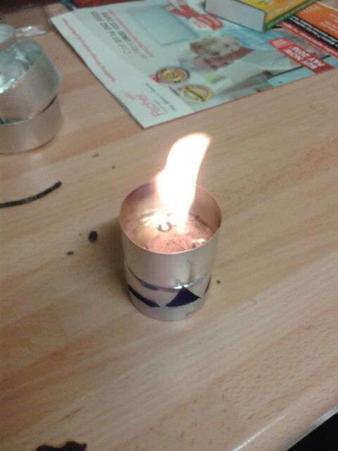 Paraffin Wax Vapour Stove Concept Test. 