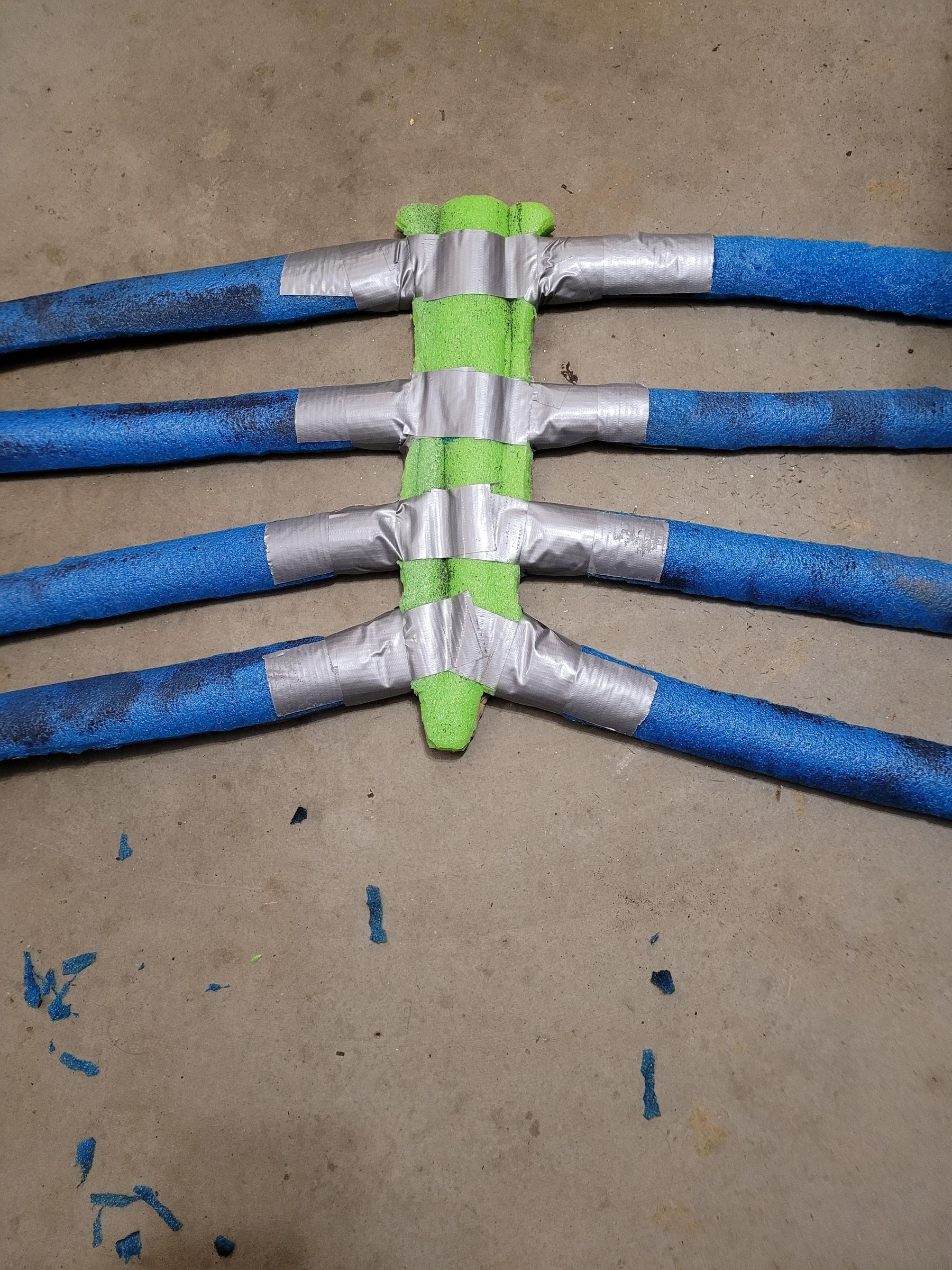 8 Foot Tall Skeleton From PVC, Pool Noodles, and Spray Foam 8 Steps (with Pictures