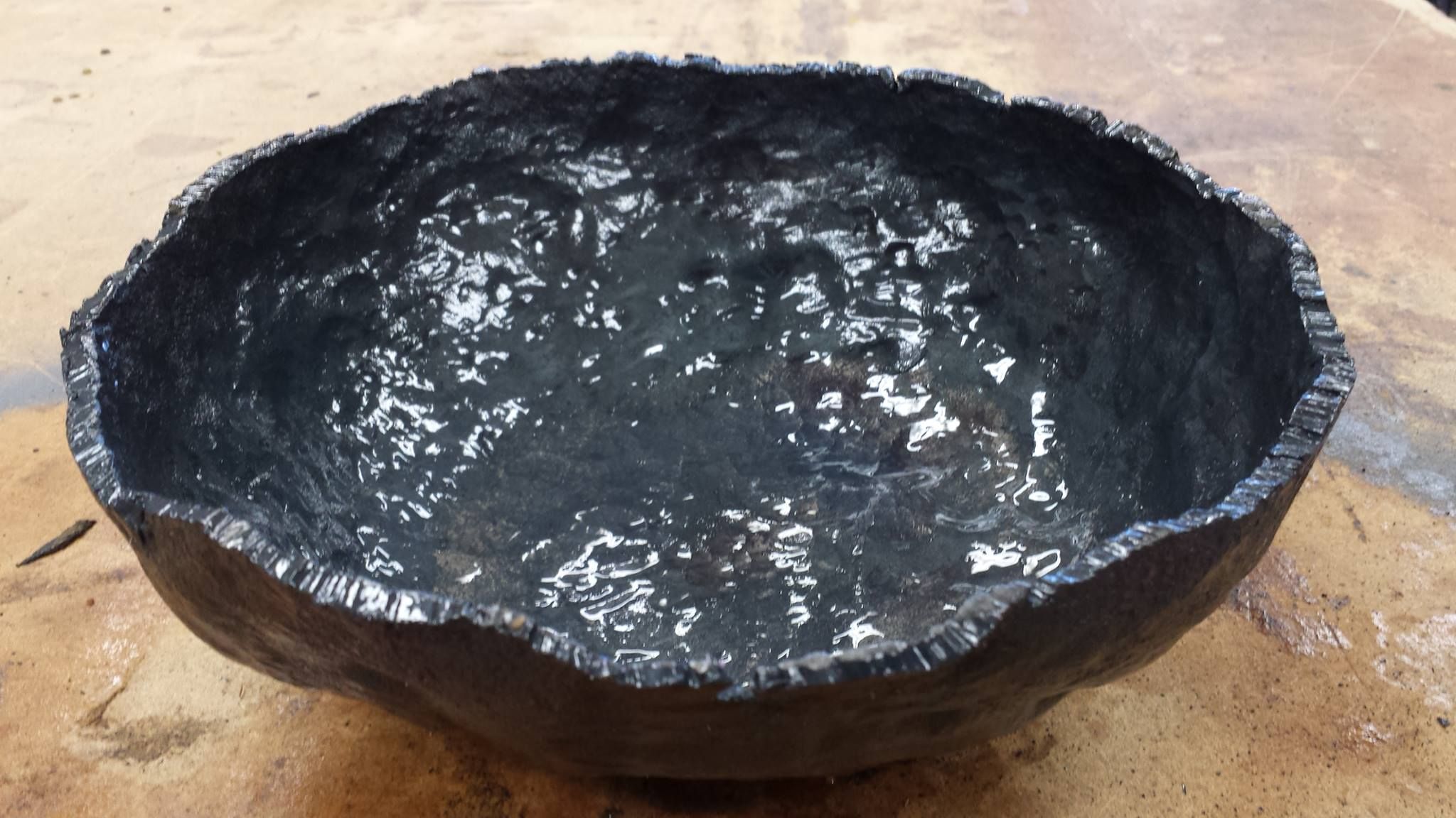 Making a Metal Bowl from the Battleship USS Texas BB-35