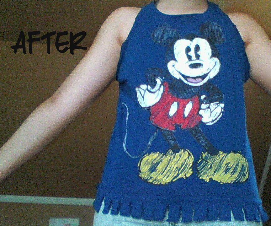 Girl's Long Sleeve Top: Before & After