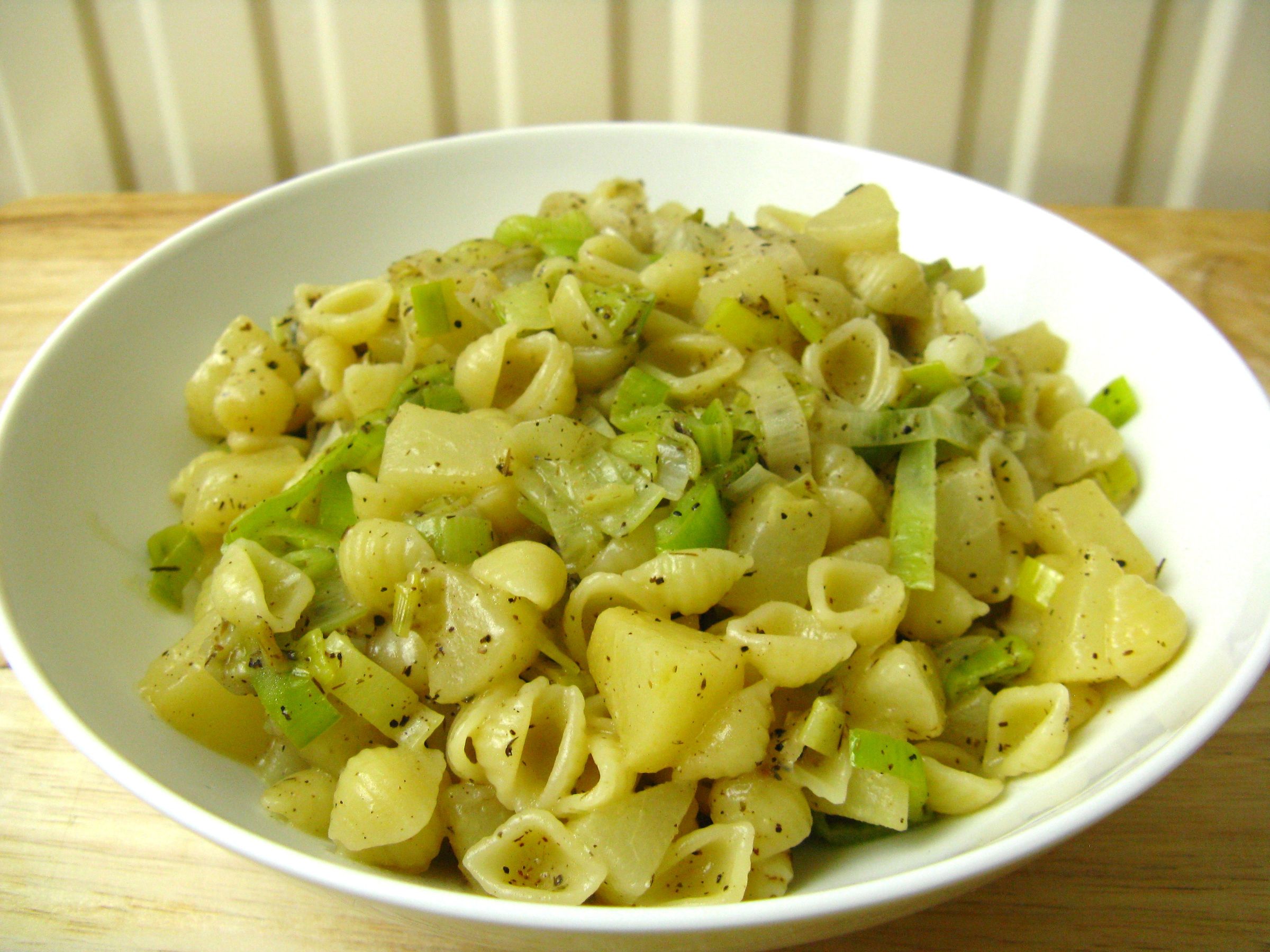 Pear and Leek Pasta
