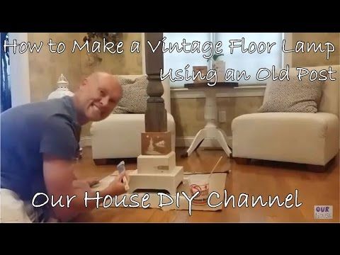 A Floor Lamp From Salvaged Parts 