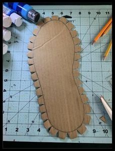 Cardboard Air Jordan 1s Mids That Glow in the Dark : 11 Steps (with ...