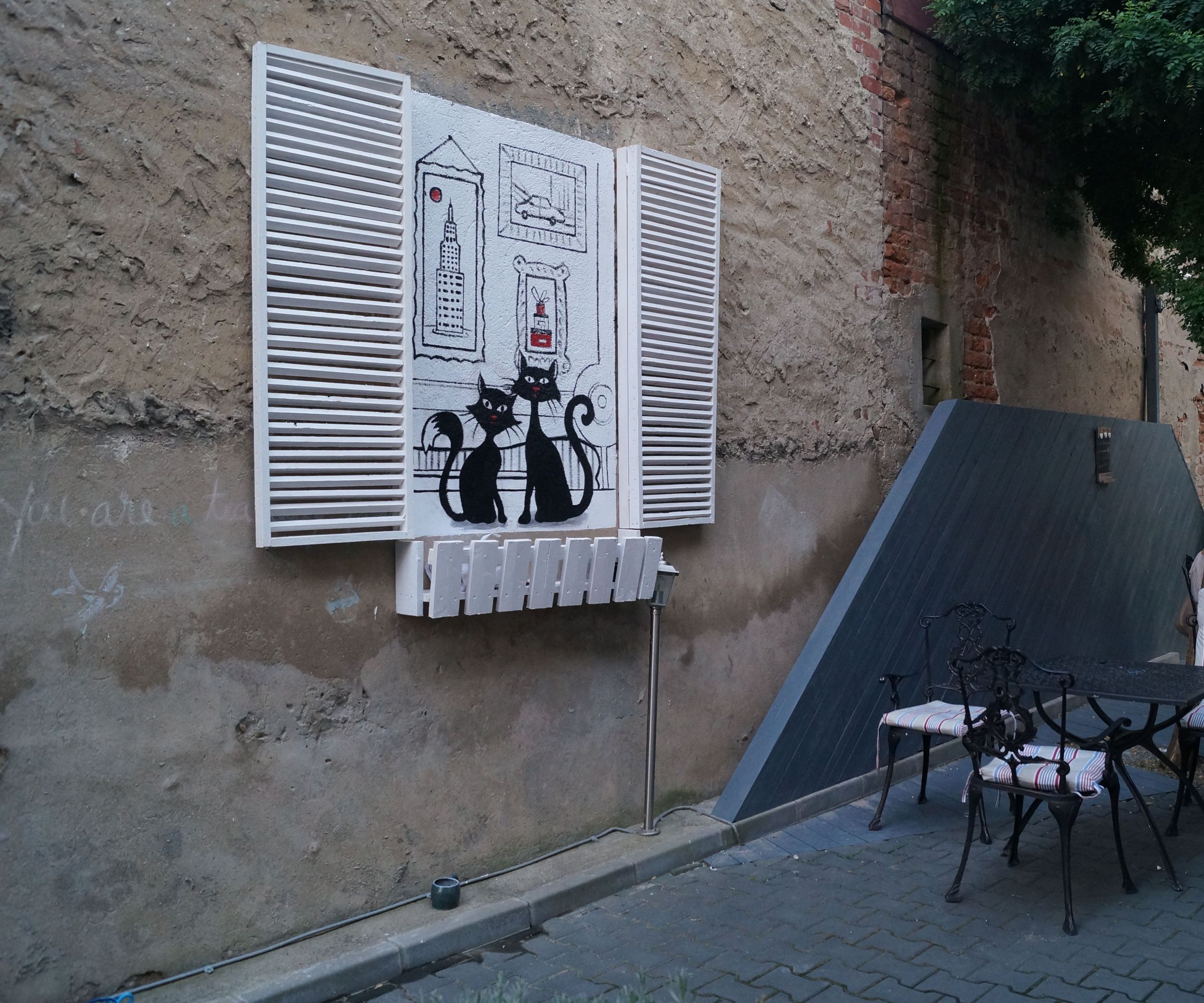 Tea House Wall Painting