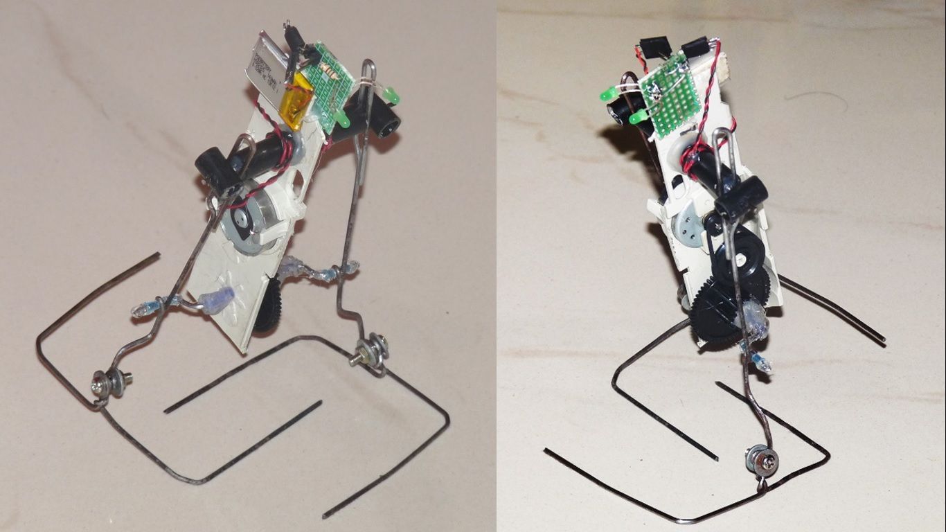 How to Make a Simple Two Legged  Walking Robot