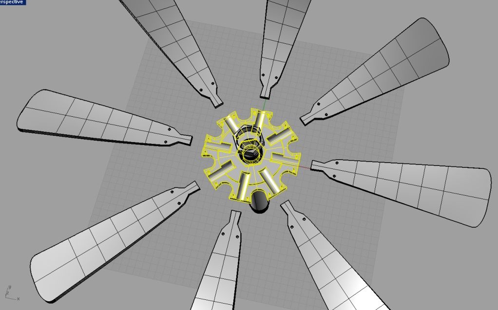 NYLON Windmill Flange to Reduce Bird Mortality