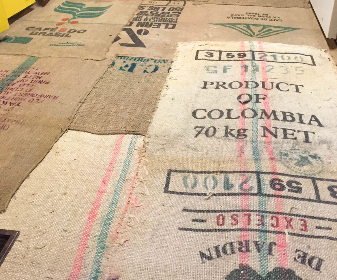 Burlap Bag Floor