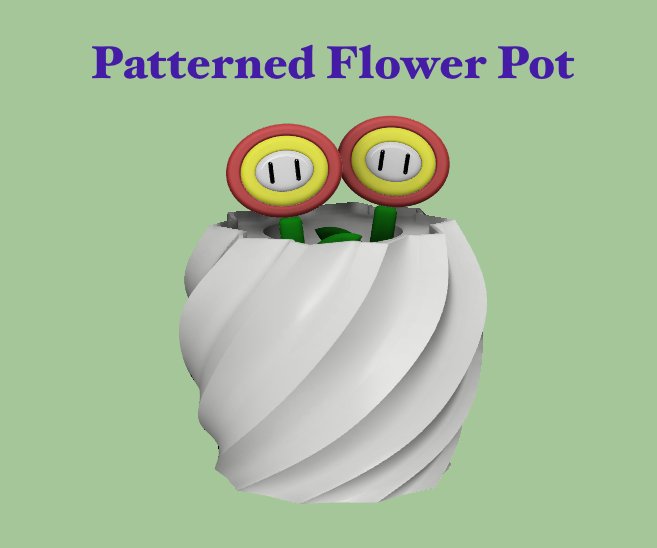 Custom Patterned Flower Pot