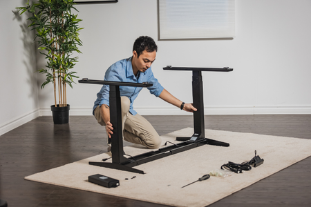 Assembling the Desk Frame