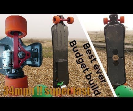 Insane Electric Longboard Budet With Carbon Fiber Deck
