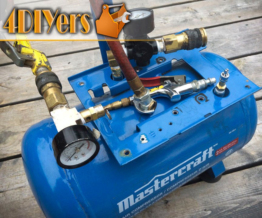 How to Make a Portable Air Tank From a Broken Air Compressor 6 Steps