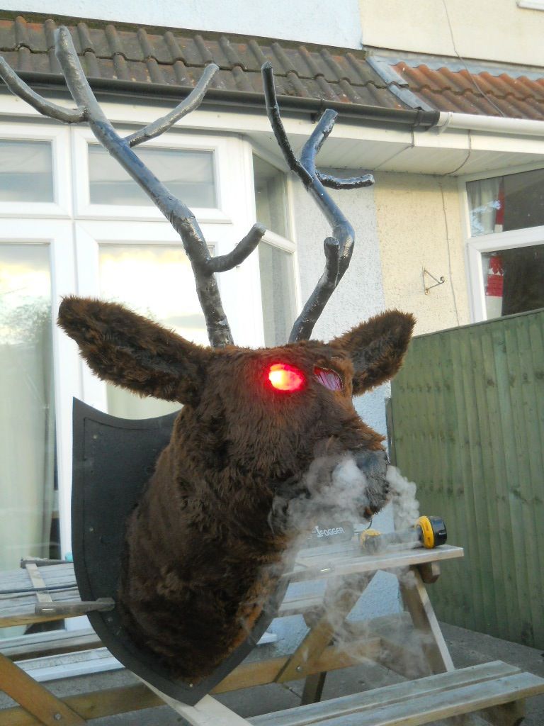 Smoke Breathing Ravey Stags Head, aka "Rupert"