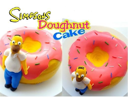 The Simpson's Doughnut Cake