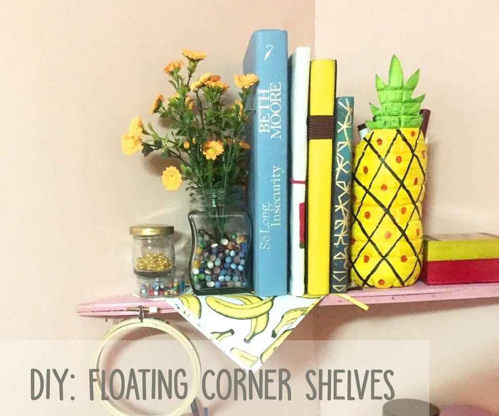 DIY Corner Floating Shelf 