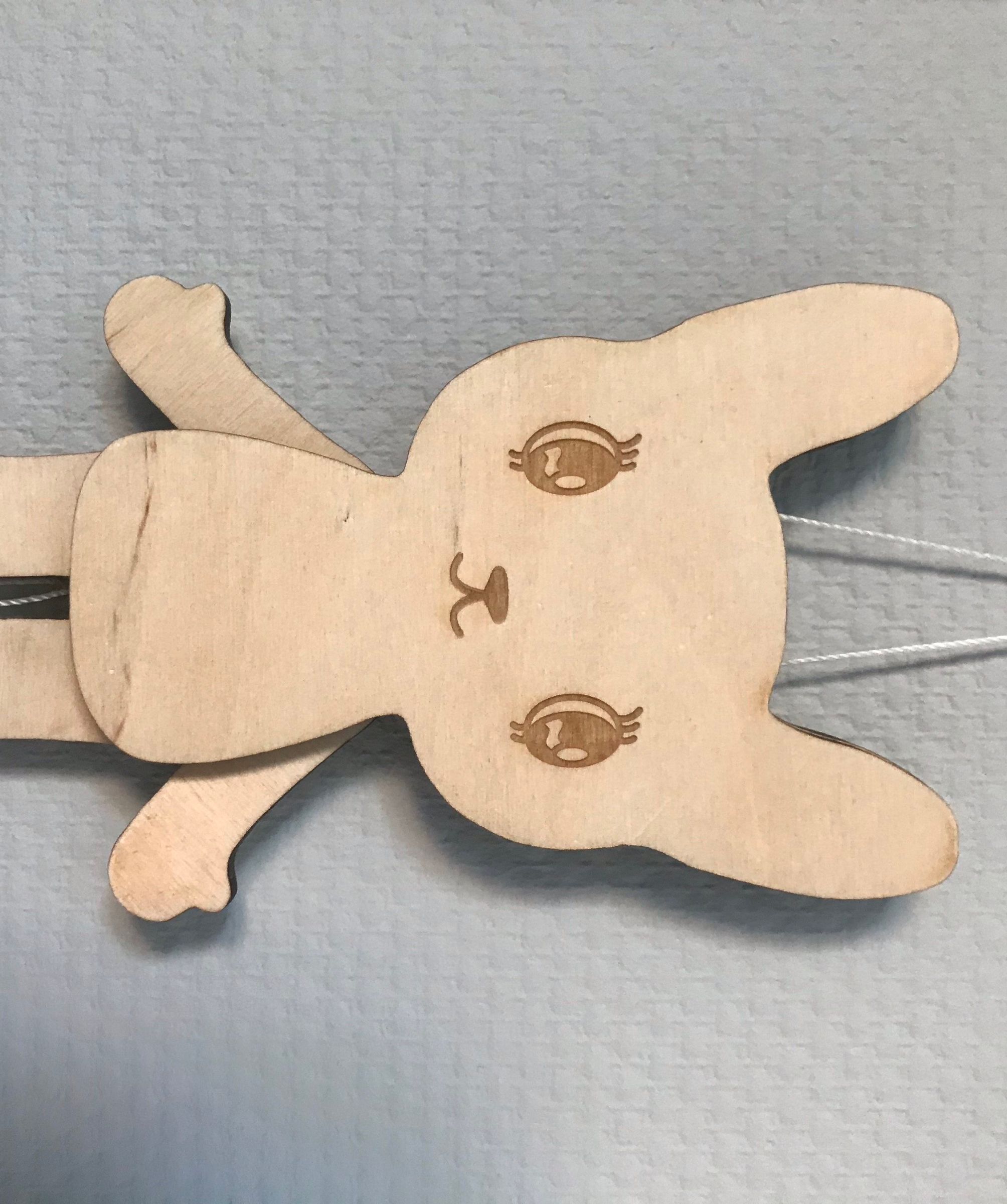 Bunny Pull-puppet