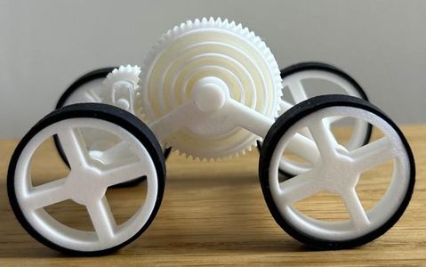 3D Printed Pull Back Toy Car