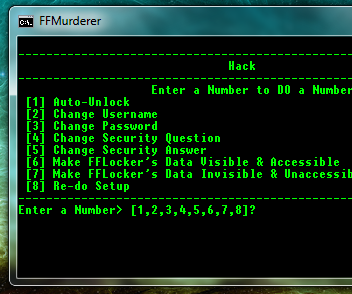 How to Hack FFLocker ( FFMurderer )