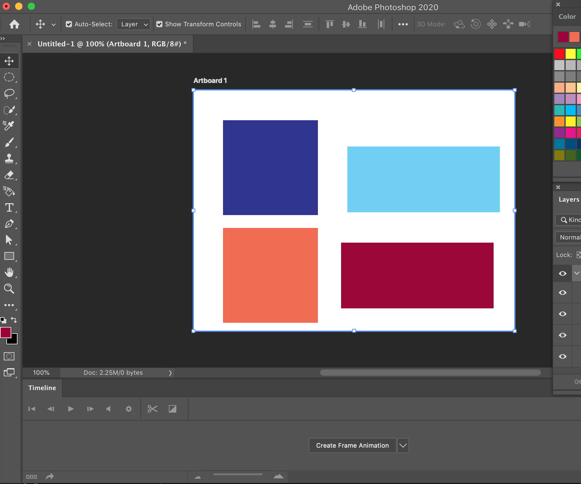 How to Create a Square and Rectangle in Ps Cc