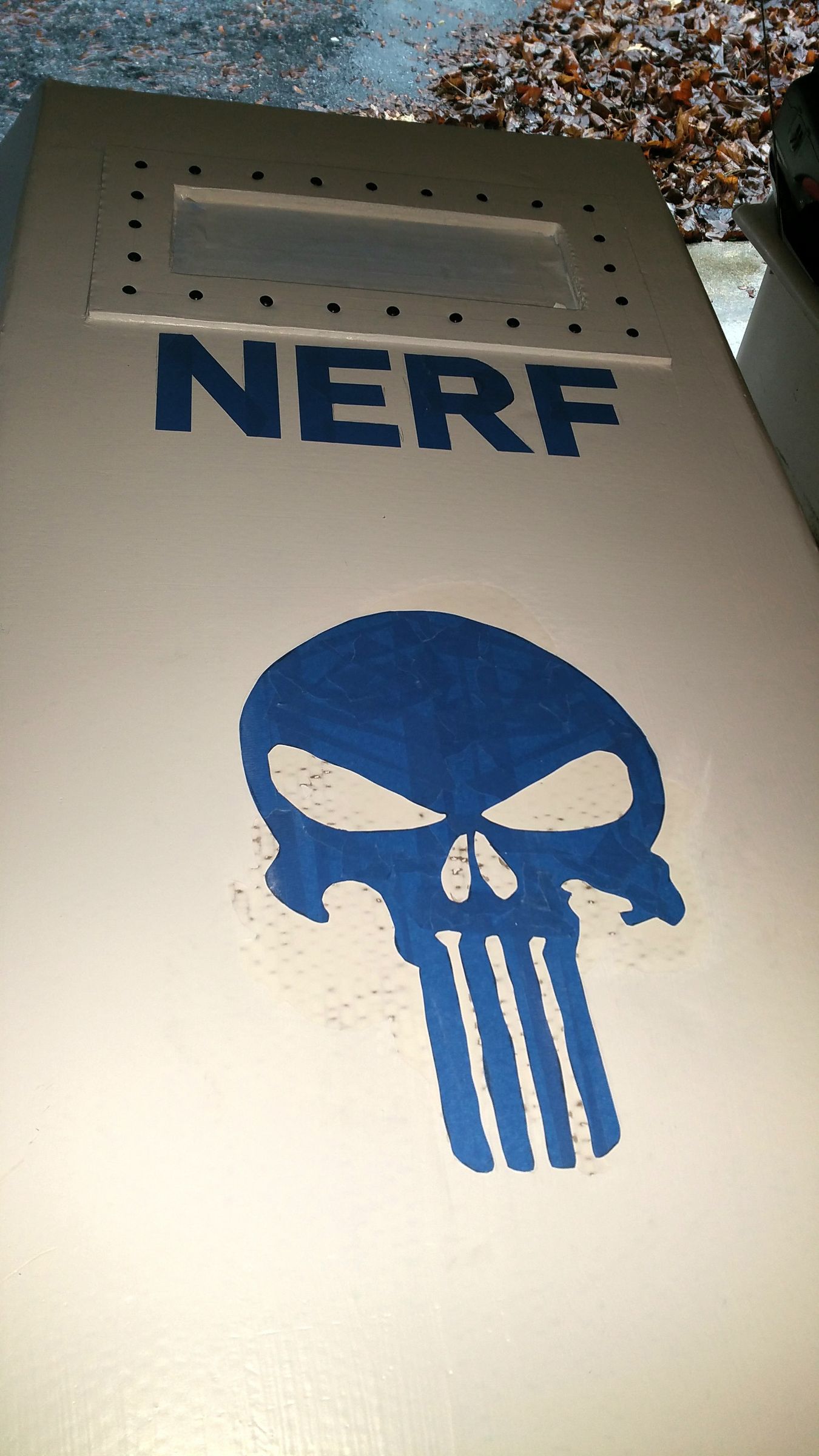 Nerf Cardboard Riot Shield 10 Steps Instructables
