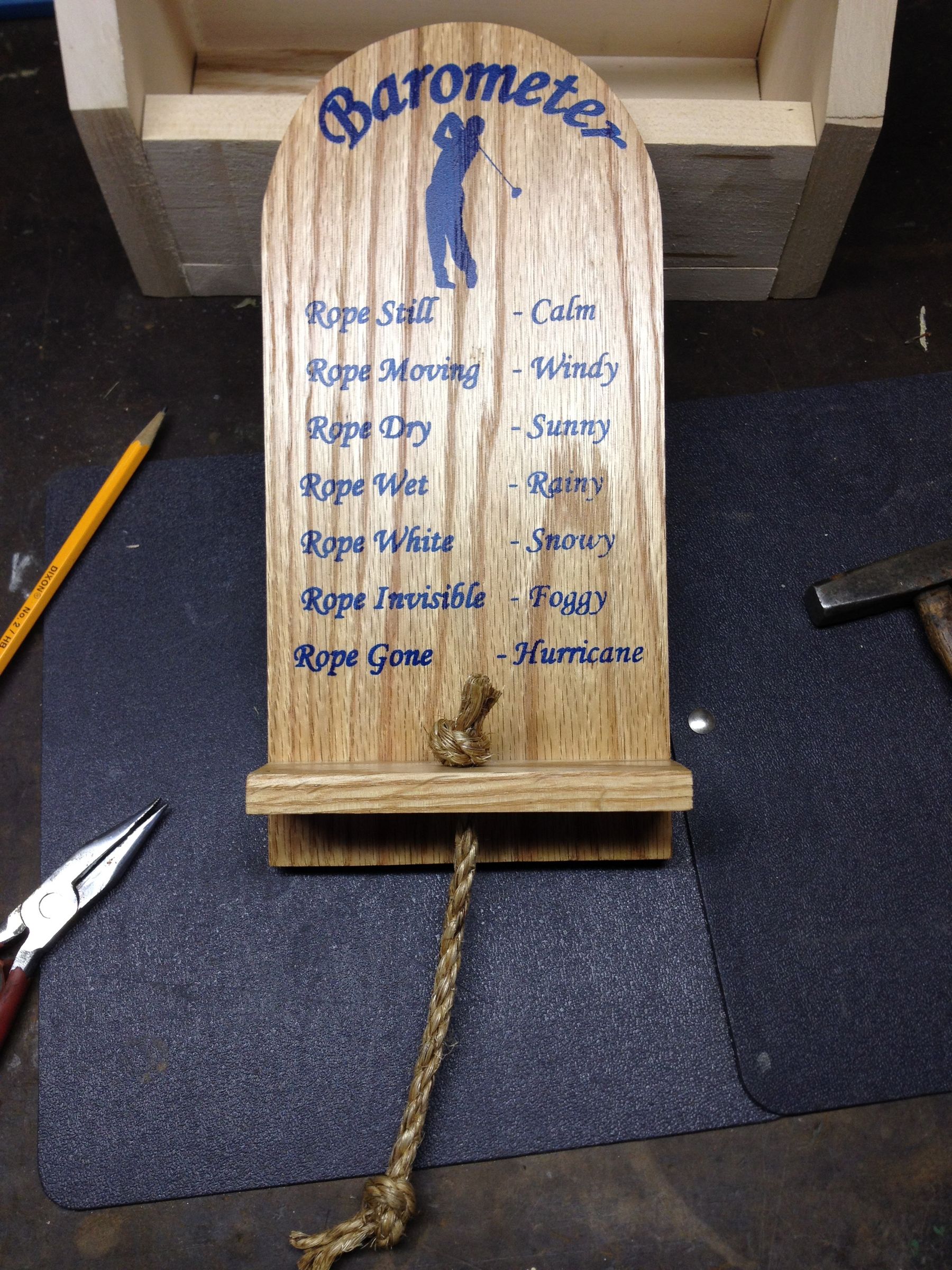 Humorous Rope Barometer