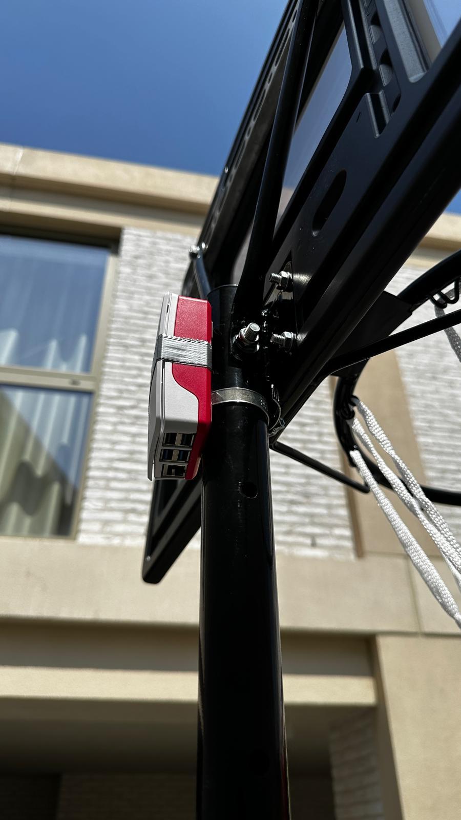 Installing Everything on the Basketball Hoop