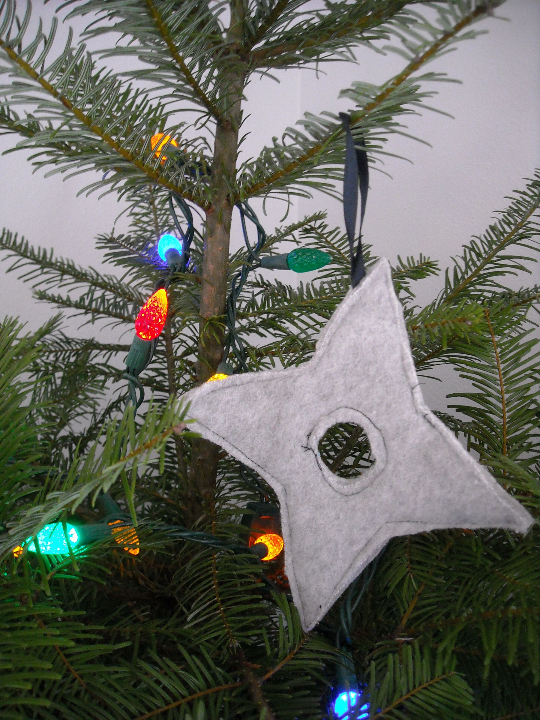Ninja Throwing Star Christmas Tree Ornament