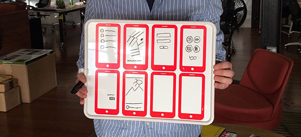 Design Mobile Apps using this Prototyping Whiteboard