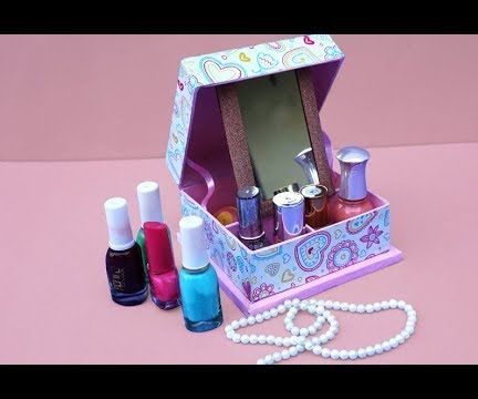 DIY Jewellery Box Made Using Empty Sweets Box