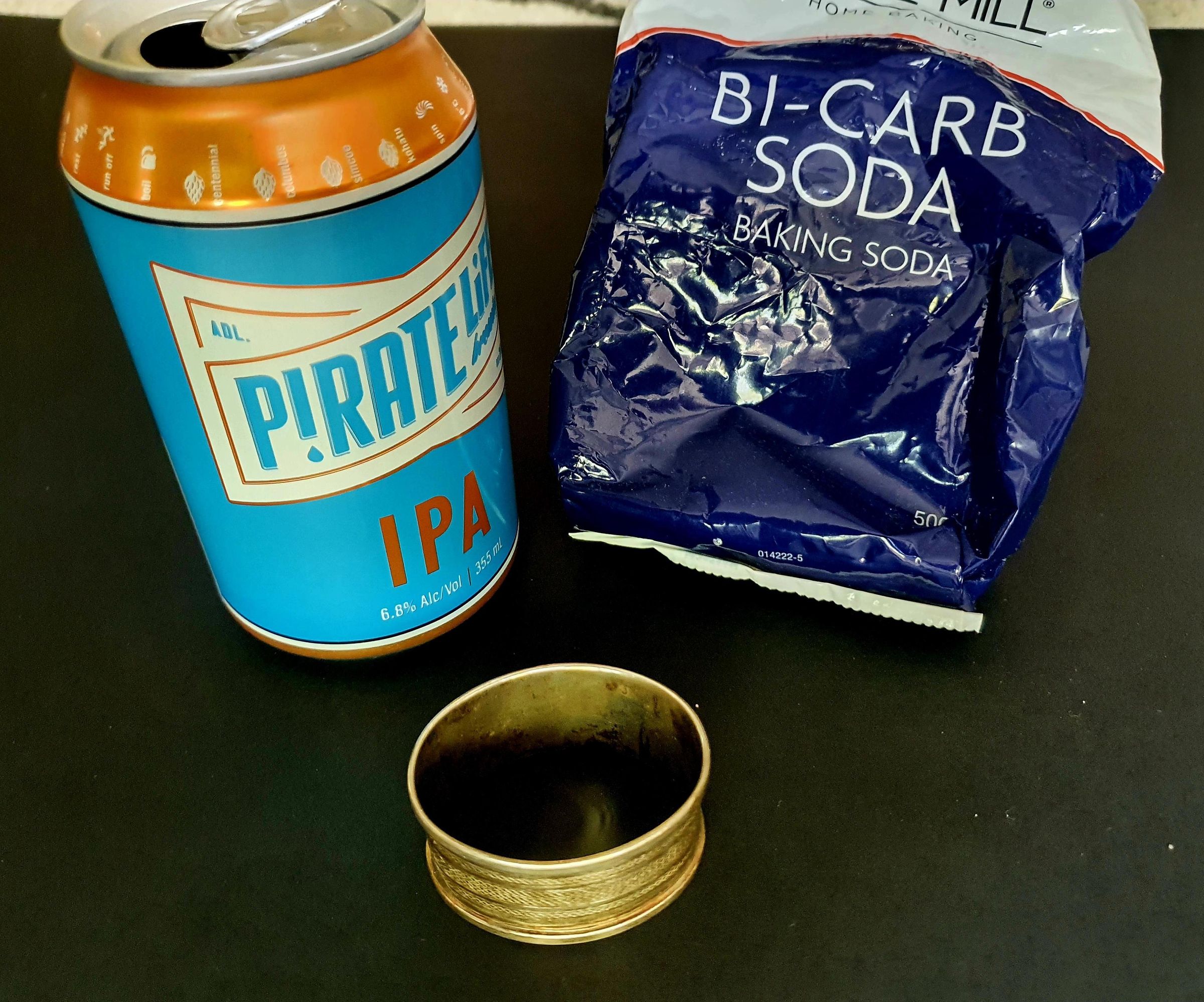 Polish Silver Using an Empty Beer Can