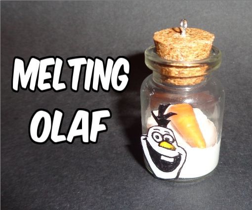 Melting Olaf (Frozen) Miniature Bottle Charm