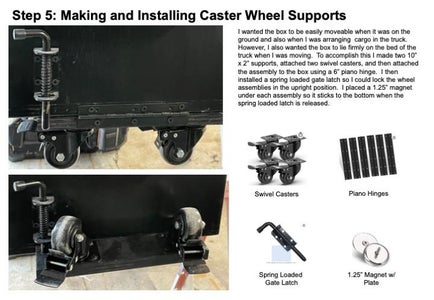 Making and Installing Caster Wheel Supports