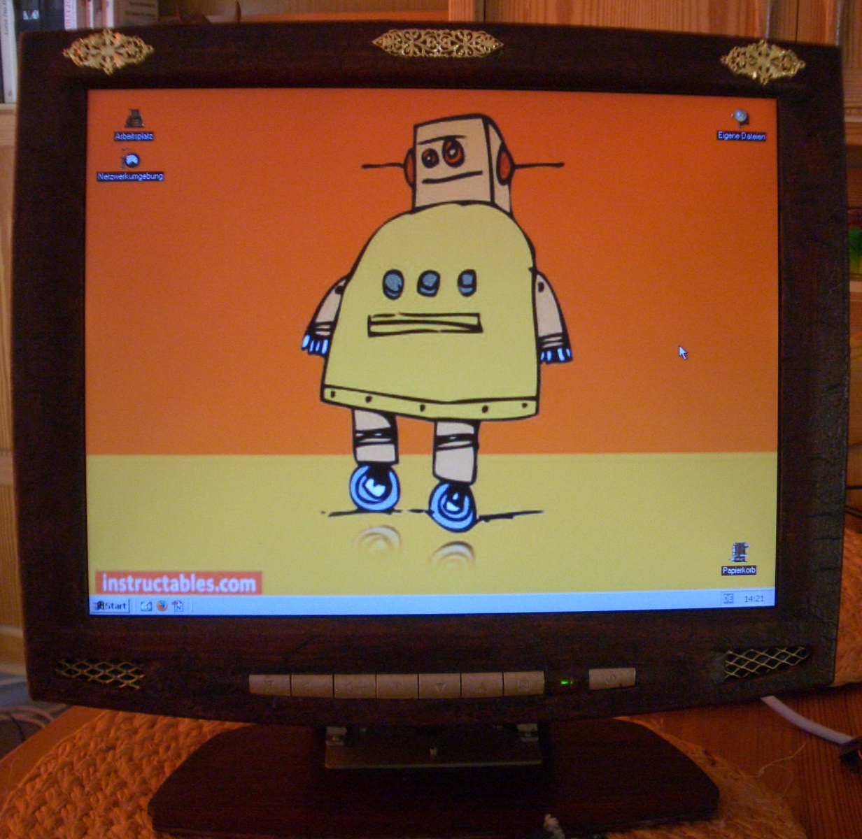 Steampunk Modified TFT Monitor