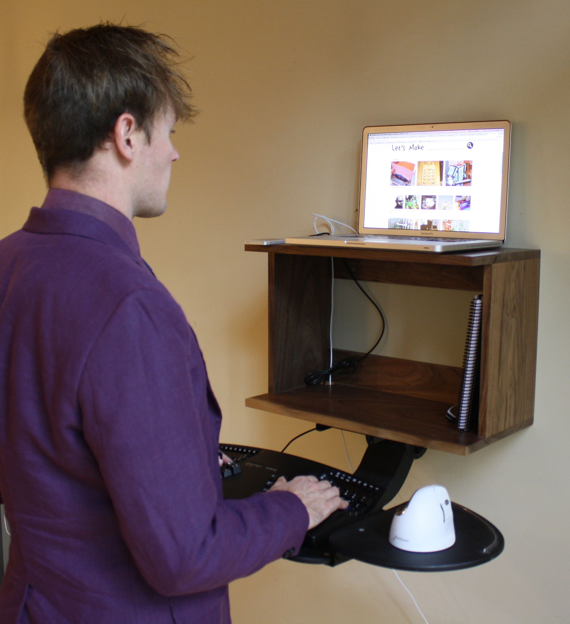 WallMounted Standing Desk 11 Steps (with Pictures) Instructables