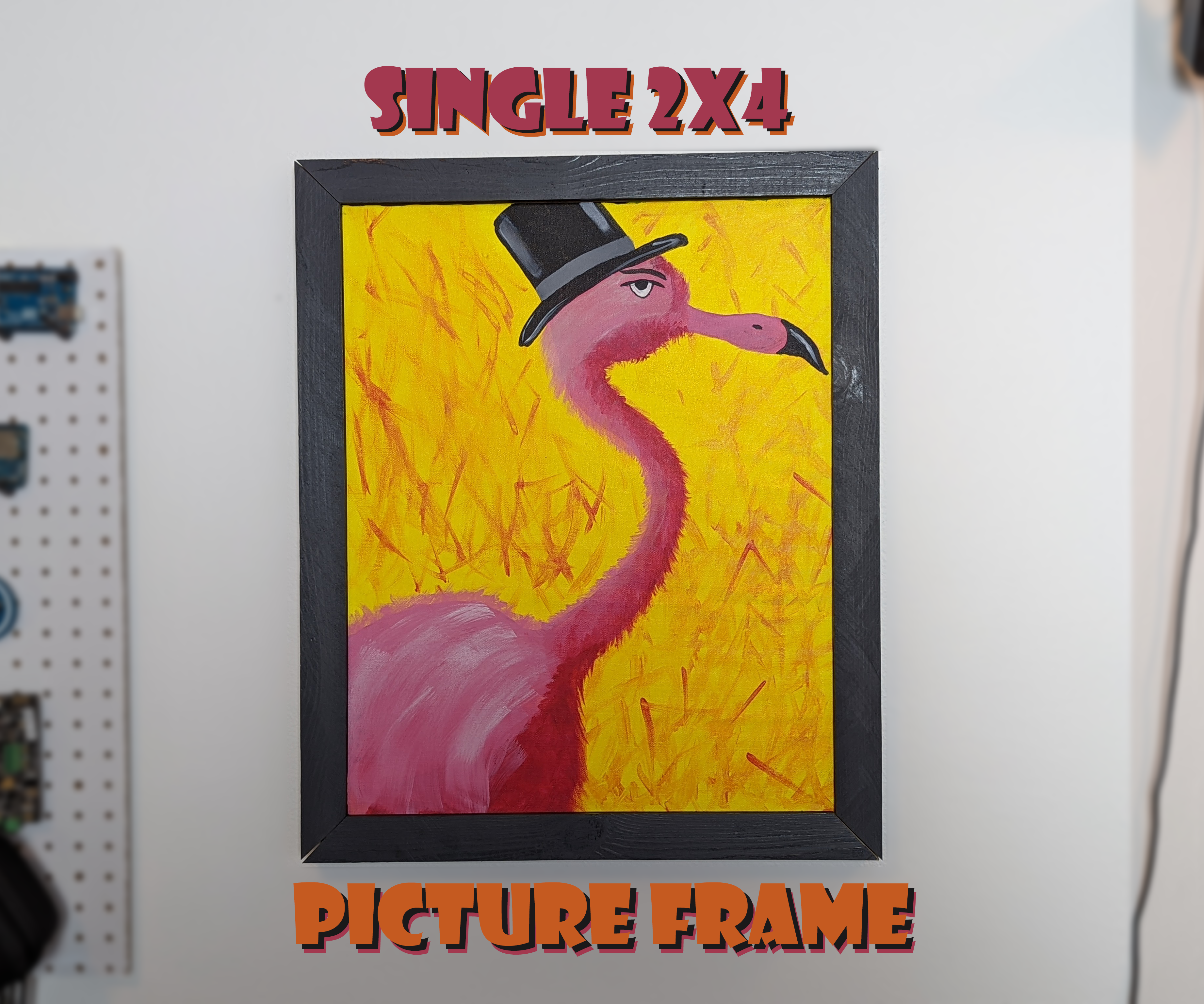 Make a Canvas Art Frame From a Single 2x4