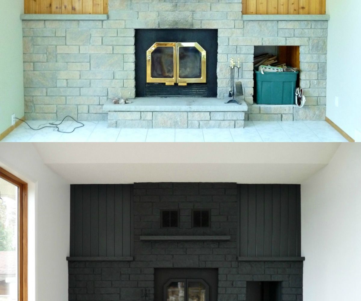 Painted Fireplace
