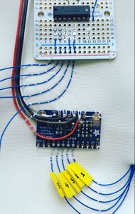 Hand Sew the Core Circuits Onto the Back Pattern and Connect All the Pieces