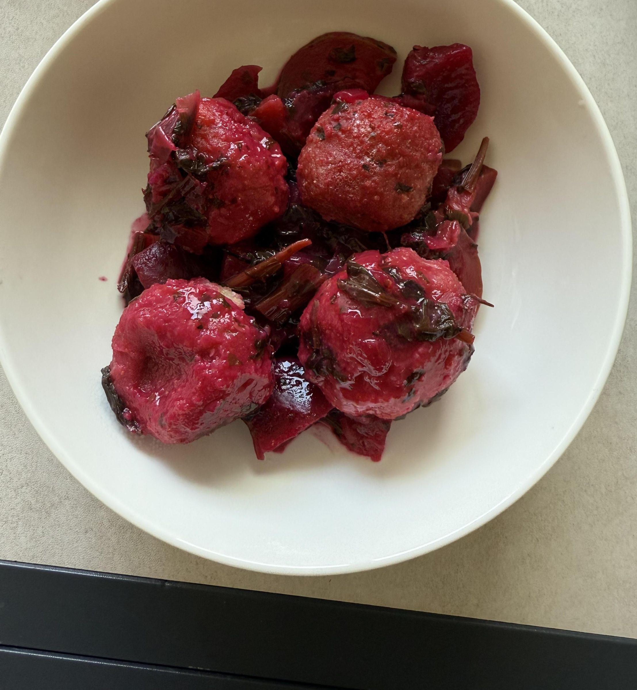 Beet Kubbeh Soup