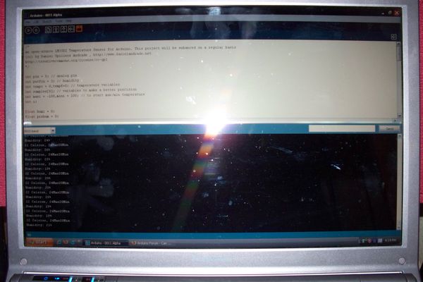 Arduino + Temperature + Humidity