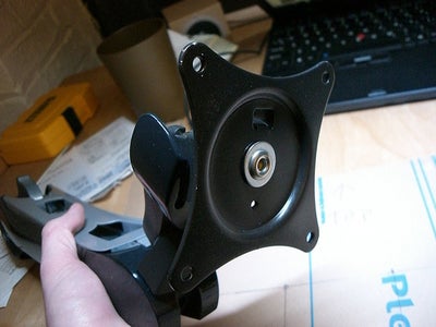 Mark and Drill the VESA Mount Holes in the Large Piece of Plexi