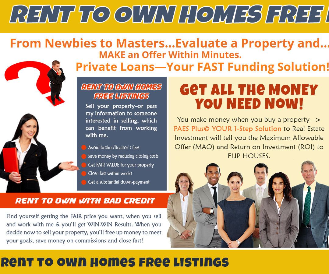 Rent to Own Homes Free Listings