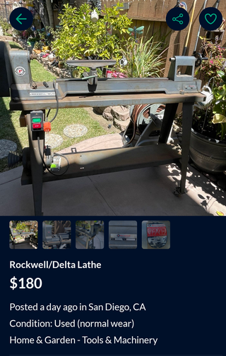 Old delta wood lathe deals
