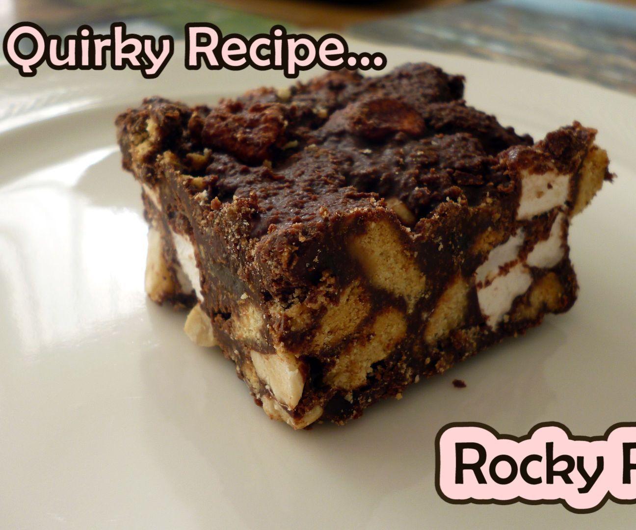 No Bake, No Wash Up Rocky Road Chocolate Slices