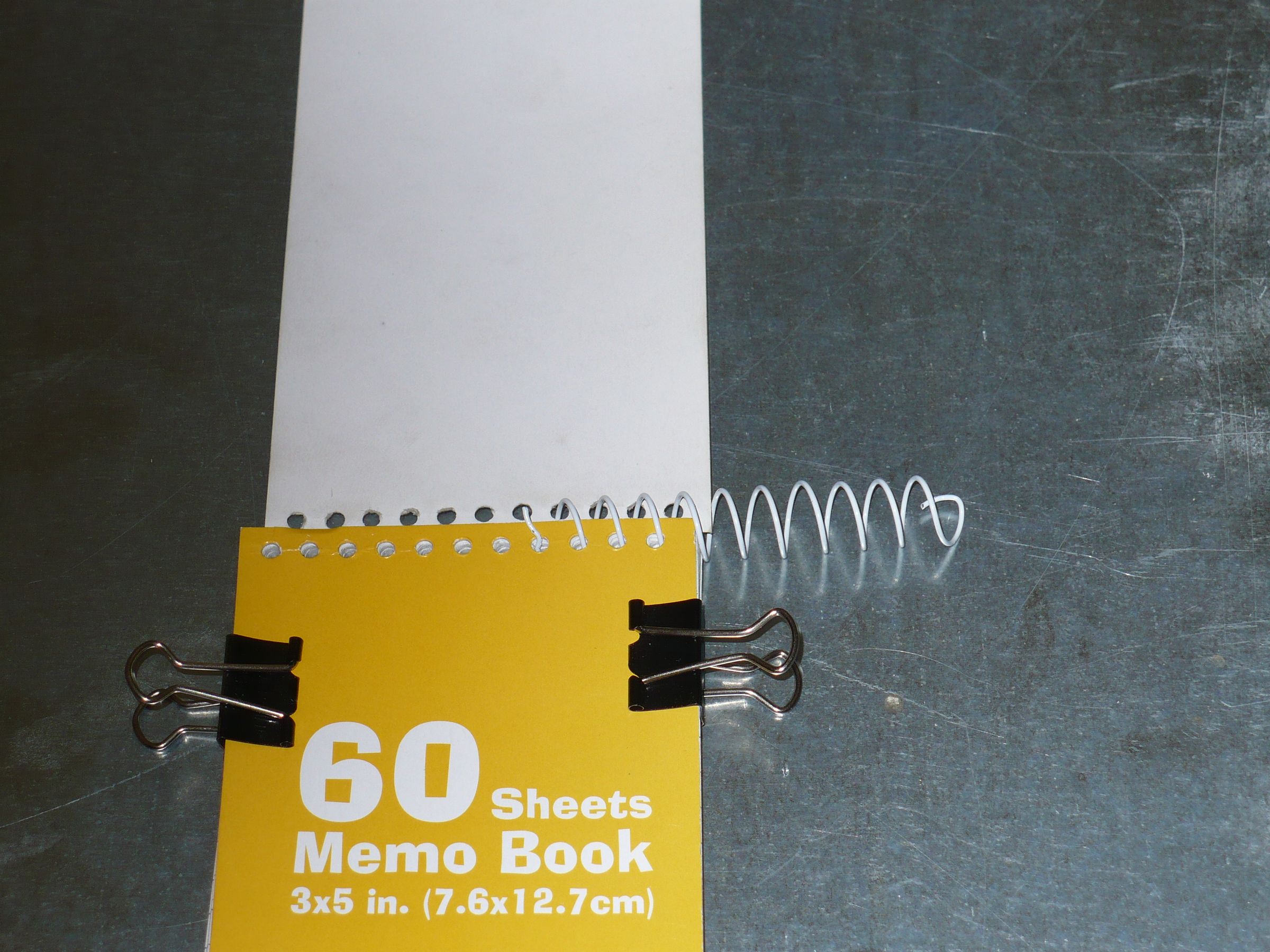 Steel Spiral Bound Memo Pad 5 Steps Instructables