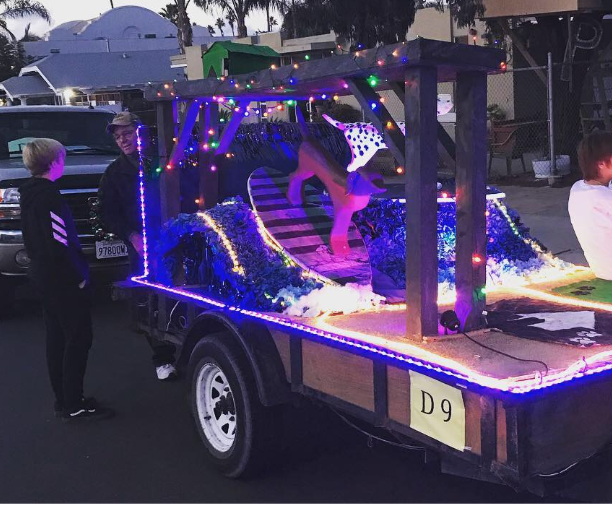 Waves for a Parade Float