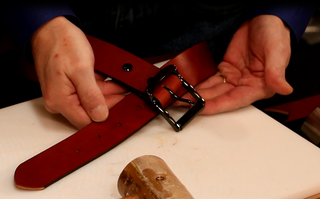 How to add sales holes to belt