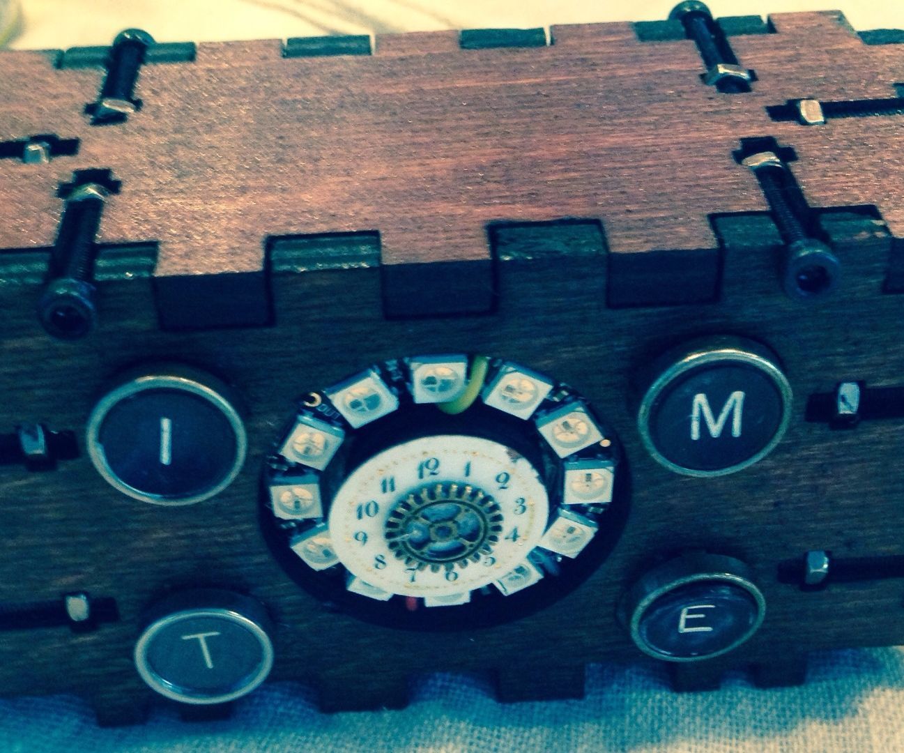 Steampunk ESP8266 Internet connected Clock using the Arduino IDE