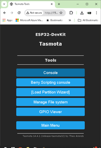 Configuration Changes in Tasmota